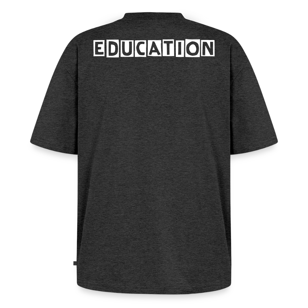 Unisex Oversized Organic T-Shirt - heather anthracite