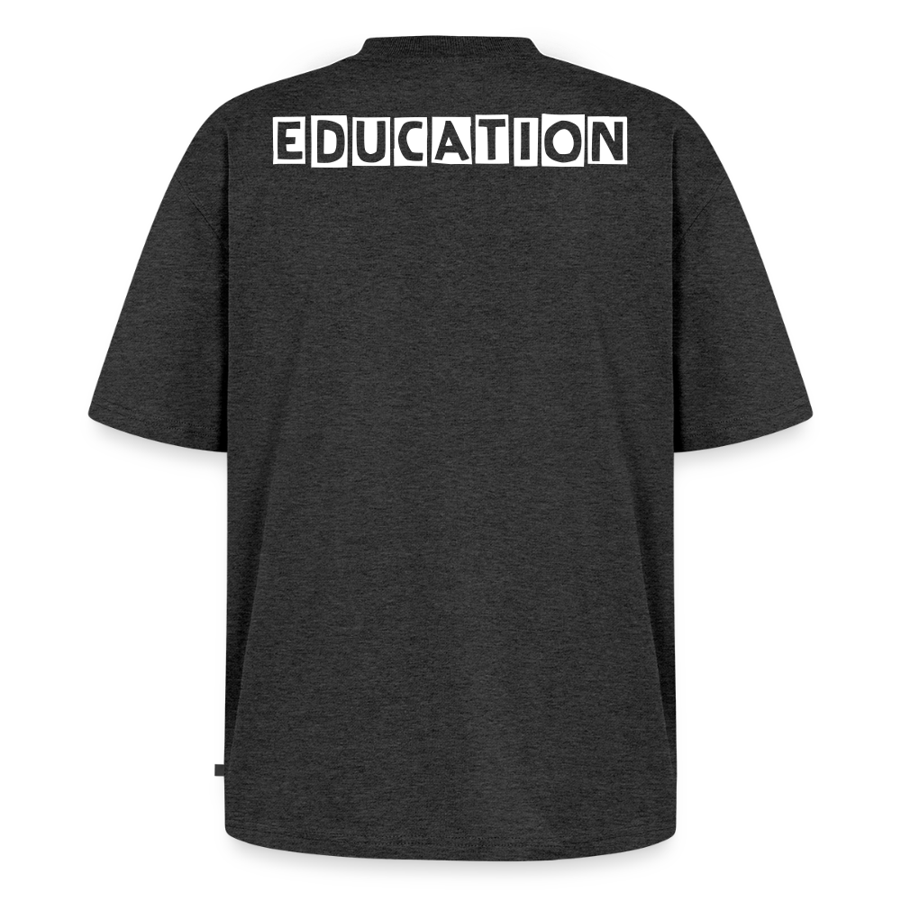 Unisex Oversized Organic T-Shirt - heather anthracite