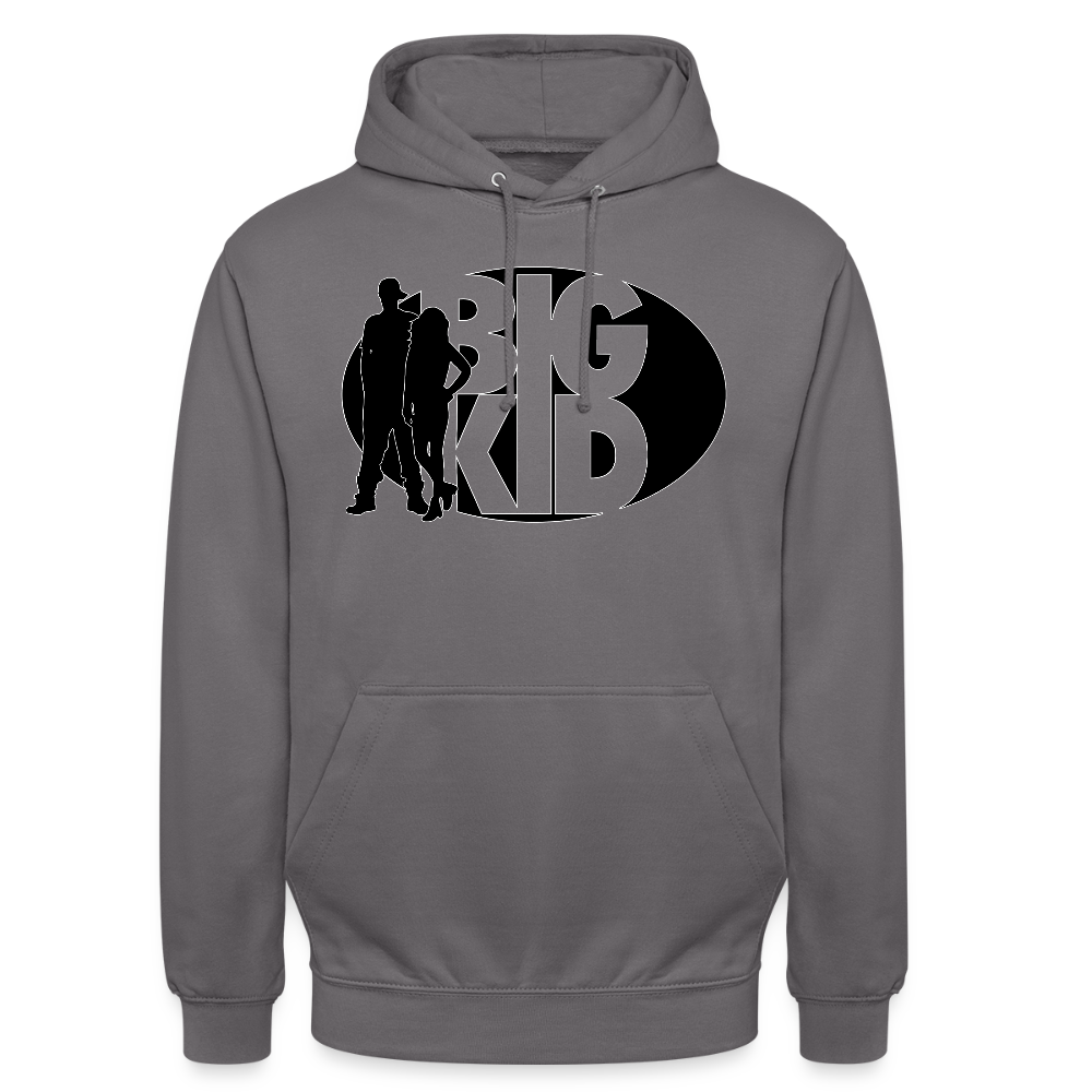 Blacked Out Hoodie - elephant grey