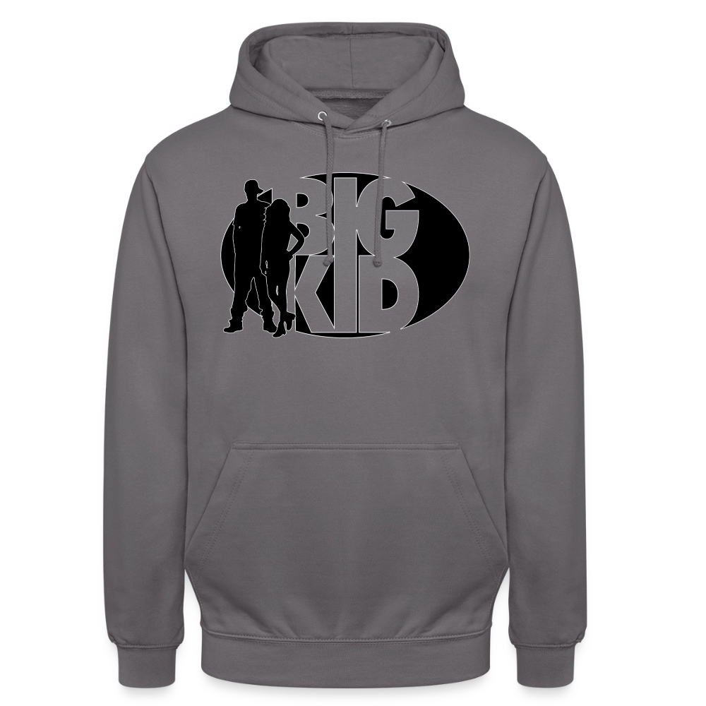 Blacked Out Hoodie - elephant grey