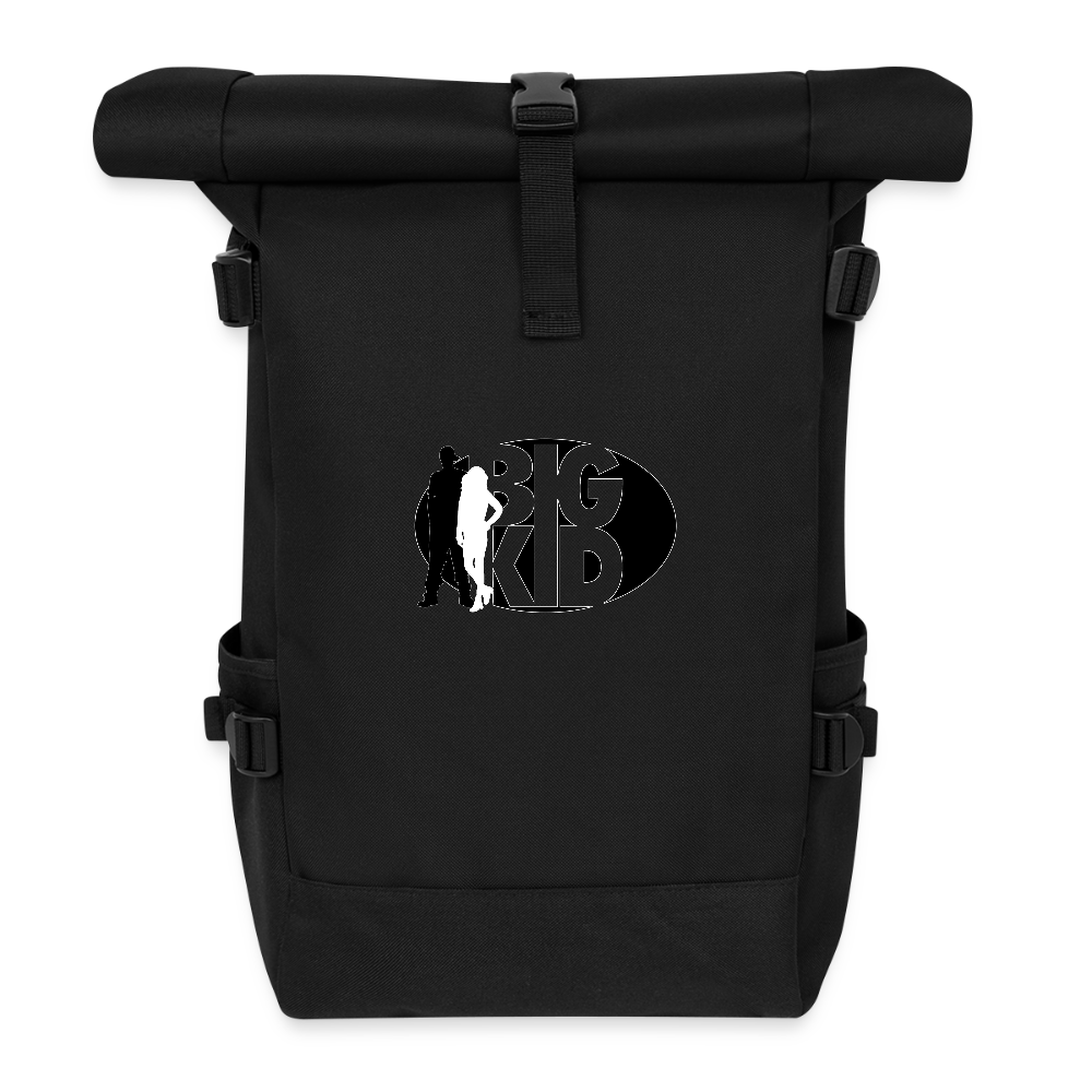 Roll Top Backpack - black